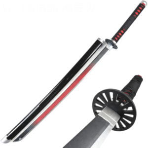 Tanjiro red blade katan wooden
