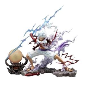 Luffy Gear 5 Action Figure with Light Lamp